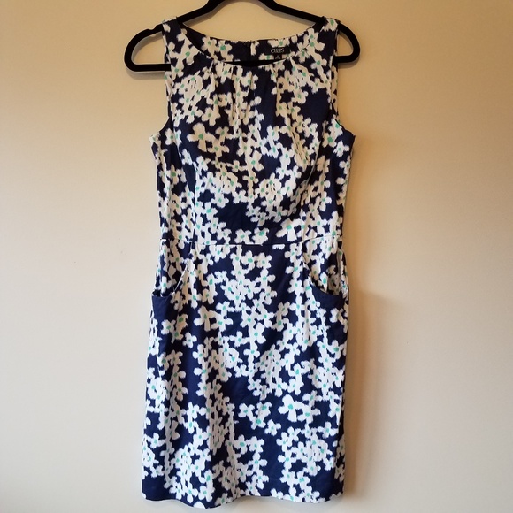 Chaps Dresses & Skirts - Chaps Floral High Neck Sleeveless Dress Pockets 14
